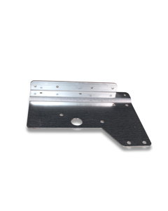 Connection angle galv lh for U-rail MB idler roller Visio